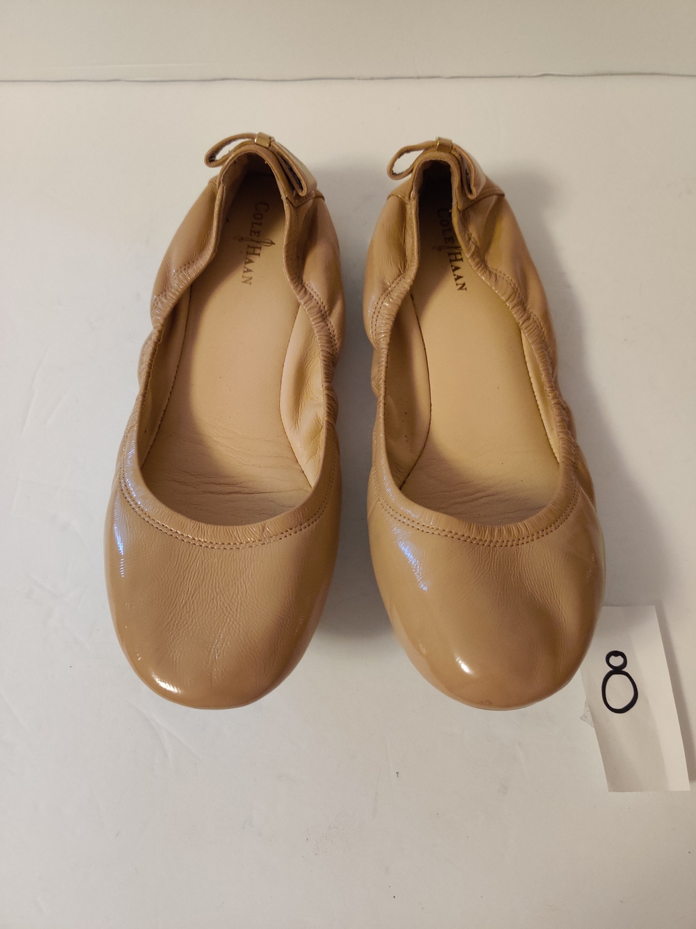 Cole Haan Patent Leather Ballet Flats US 9 Brown
